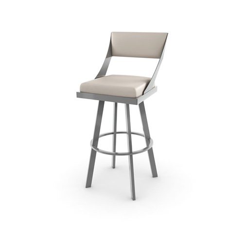 swivel stool with backrest