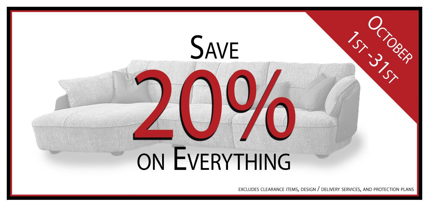 October 20% off Sale