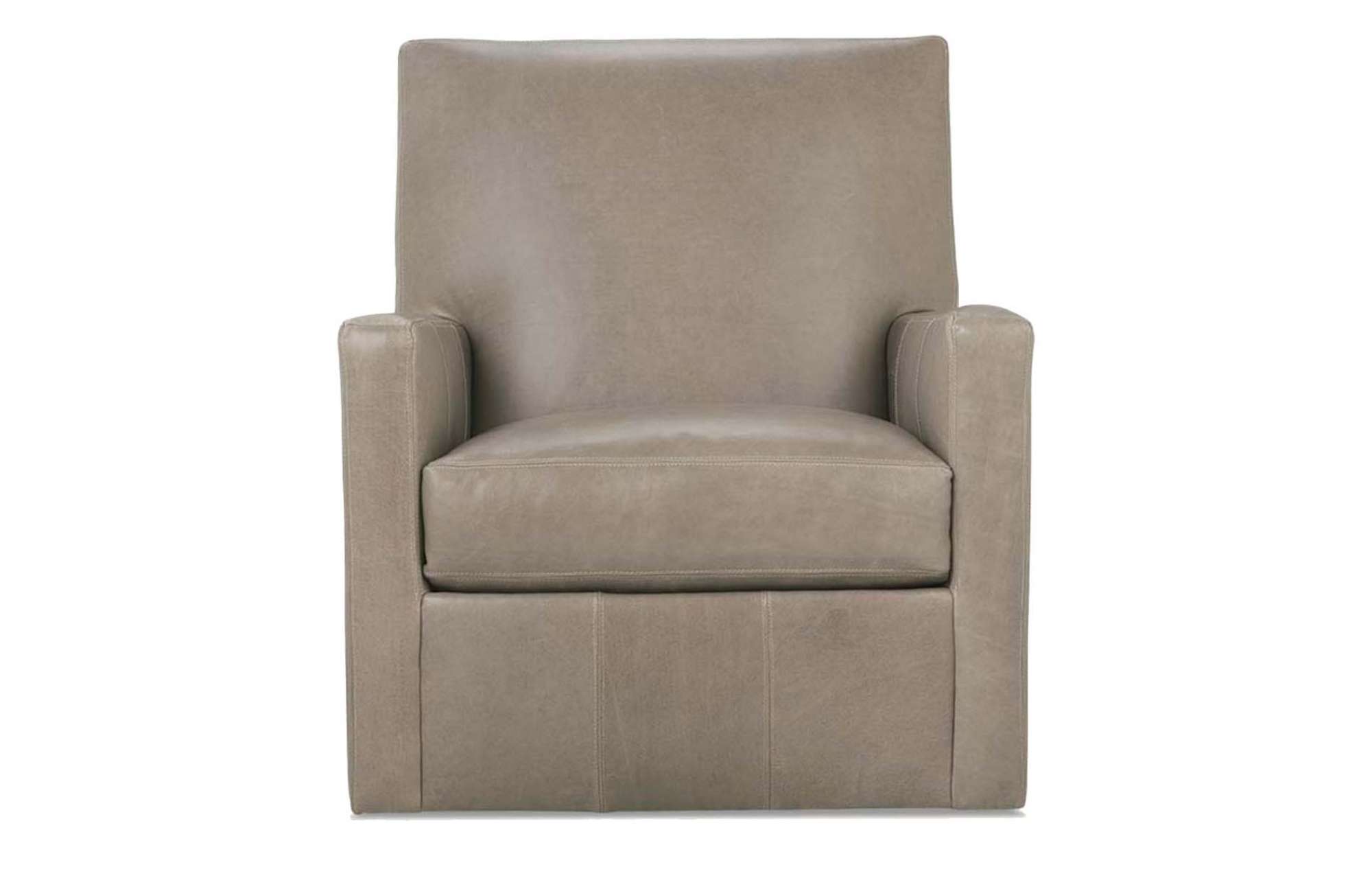 Rowan Leather Swivel Glide Chair