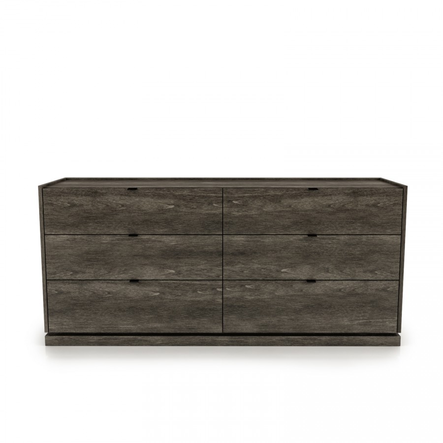 Cloe 6 Drawer Dresser without glass