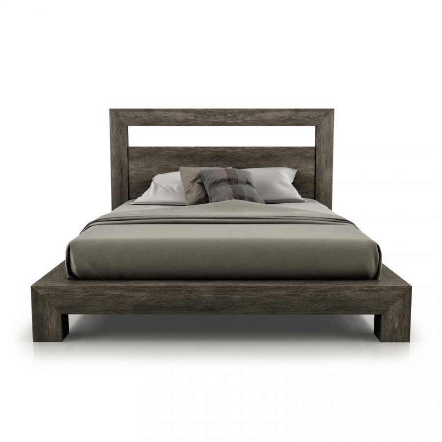 Cloe Bed with Wood Headboard