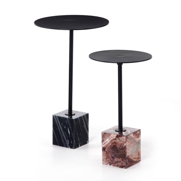 Nesting Marble and Metal Tables