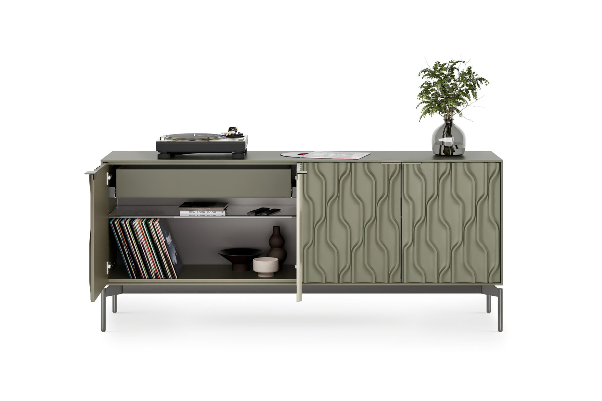 mesa-credenza-7639-BDI-moss-brushed-carbon-modern-storage-console-detail-open-doors-05