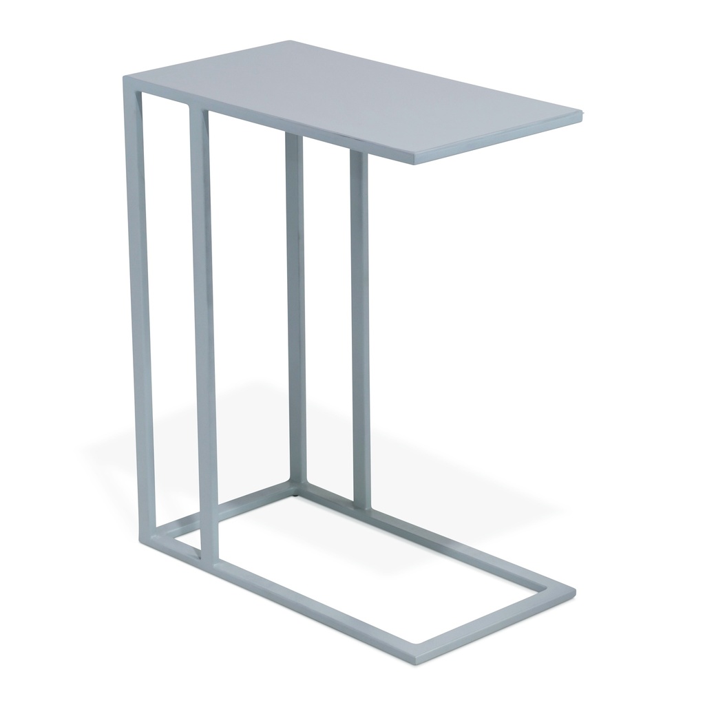 [IJ-TANU-ET-PBL] Tanu Enamel C-Table End Table (Pearl Blue)